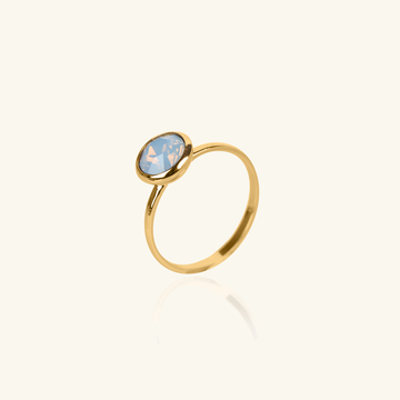 Naples Opal Ring, Handcrafted in 925 sterling silver