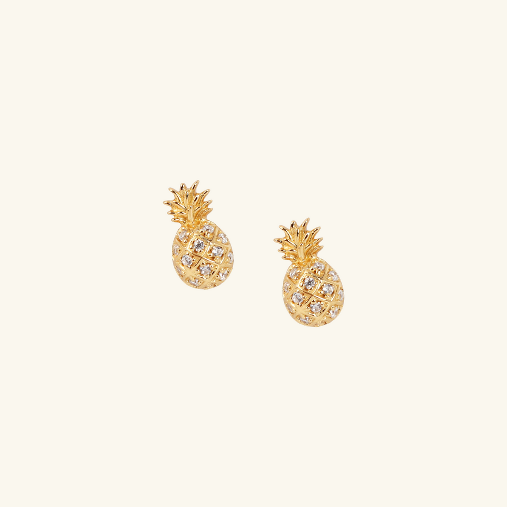Piña Studs, Handcrafted in 925 sterling silver