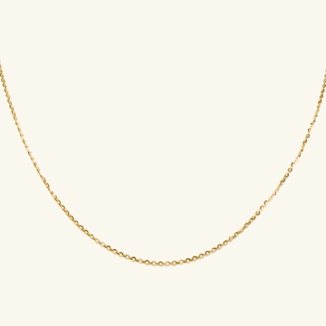 Long Chain Necklace, Made in 18k solid gold