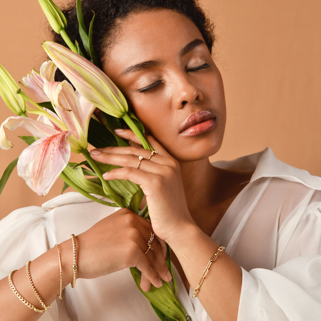 Sphere Bangle,Made in 14k solid gold