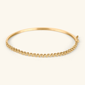 Sphere Bangle,Made in 14k solid gold