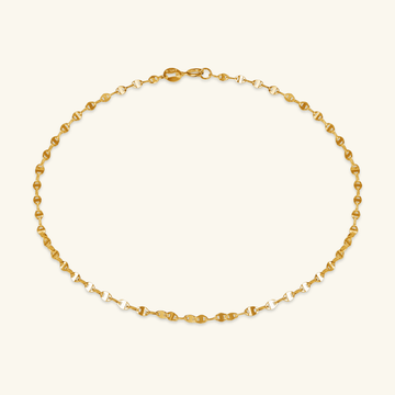 Anchor Chain Bracelet, Made in 14k solid gold.