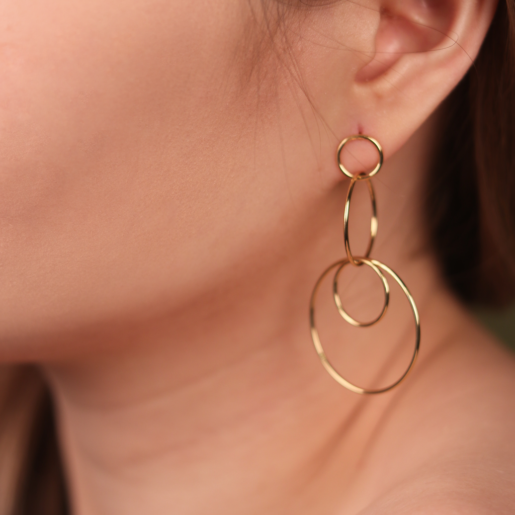 Grande Drop Earrings, Handcrafted in 925 Sterling Silver