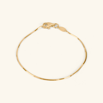 Snake Chain Bracelet,Made in 14k solid gold