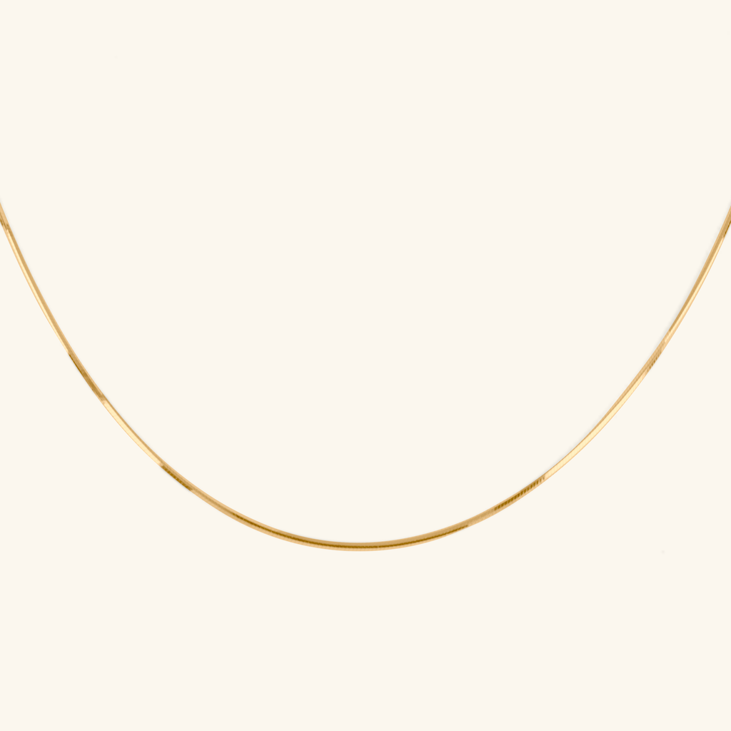 Snake Chain Necklace,Made in 14k solid gold