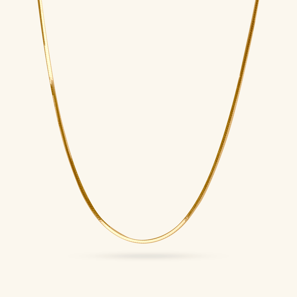 Snake Chain Necklace,Made in 14k solid gold