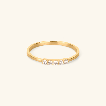 Line Stacker Ring,Made in 14k gold