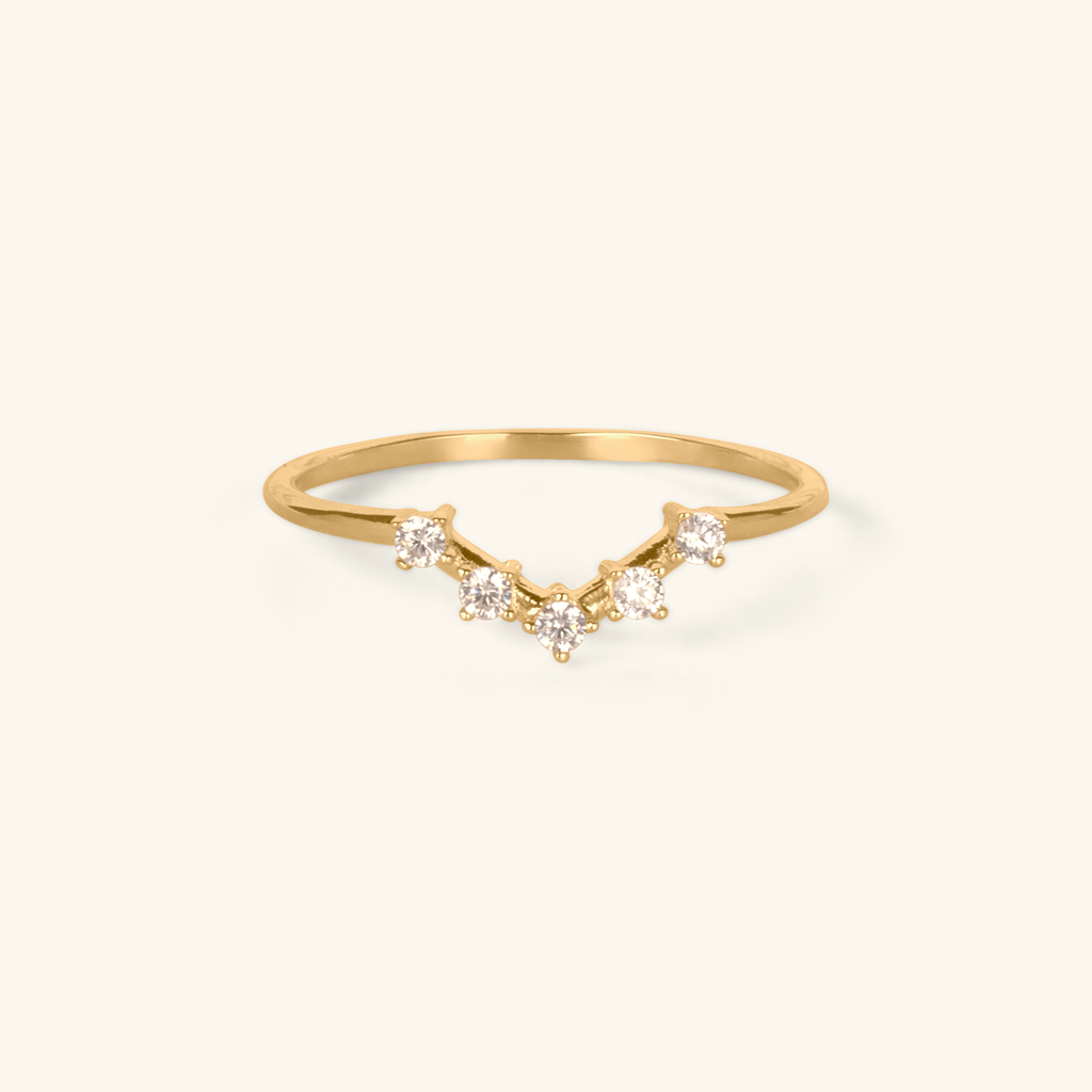 Wishbone Ring Made in 14k gold