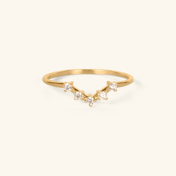 Wishbone Ring Made in 14k gold