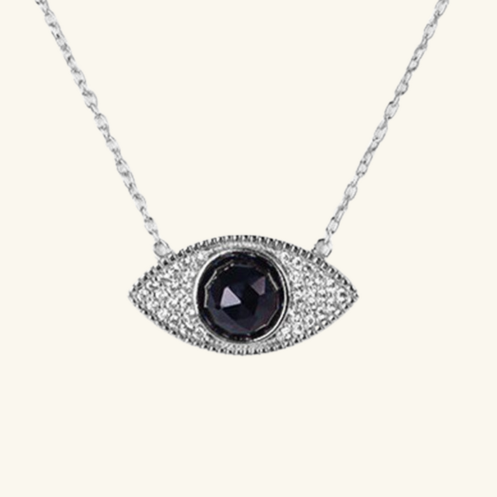 Leire Eye Necklace Sterling Silver, Handcrafted in 925 sterling silver