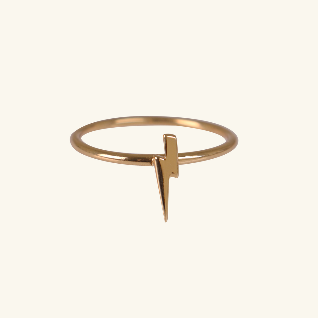 Lightning Bolt Ring, Handcrafted in 925 sterling silver