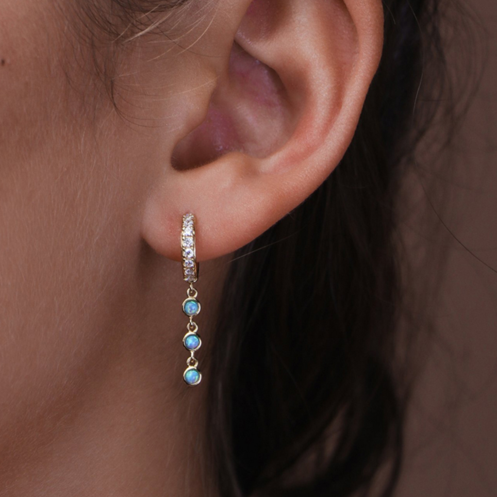 Minerva Drop Earrings, Handcrafted in 925 Sterling Silver