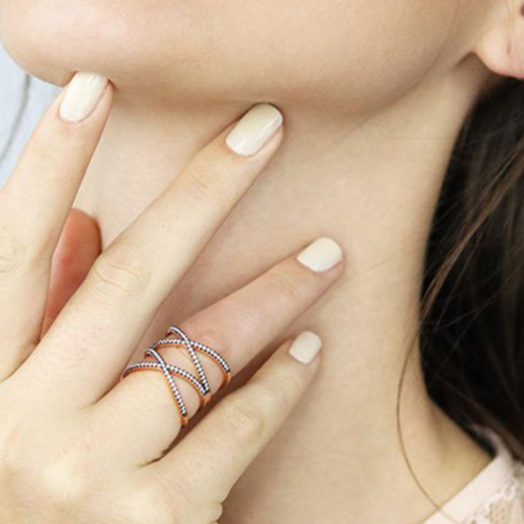 Rachel Twister Ring - Short, Handcrafted in 925 Sterling Silver