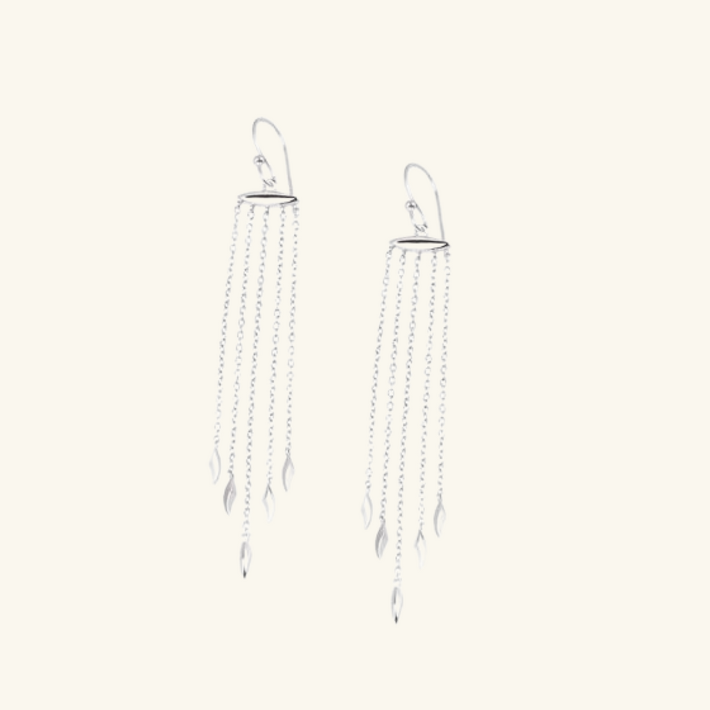 Serene Drop Earrings,Handcrafted in 925 Sterling Silver