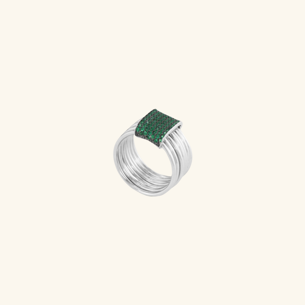 Carrie II Ring, Handcrafted  in 925 Sterling Silver