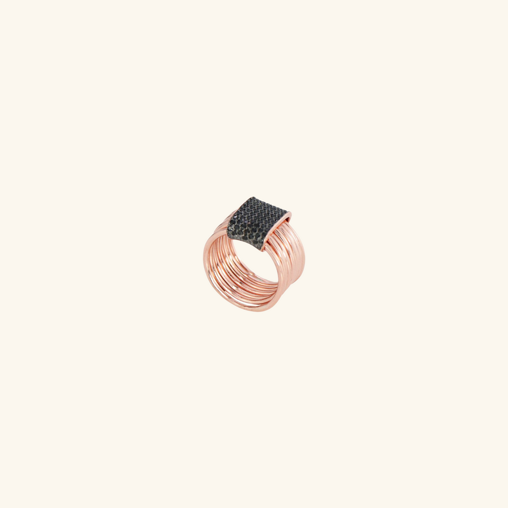 Carrie II Ring, Handcrafted in 925 Sterling Silver