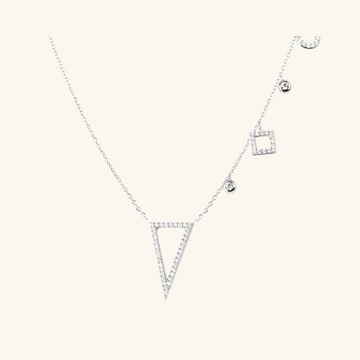 Gemma Necklace,Handcrafted in 925 Steling Silver