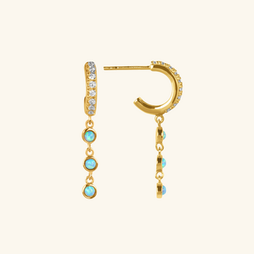 Minerva Drop Earrings, Handcrafted in 925 Sterling Silver