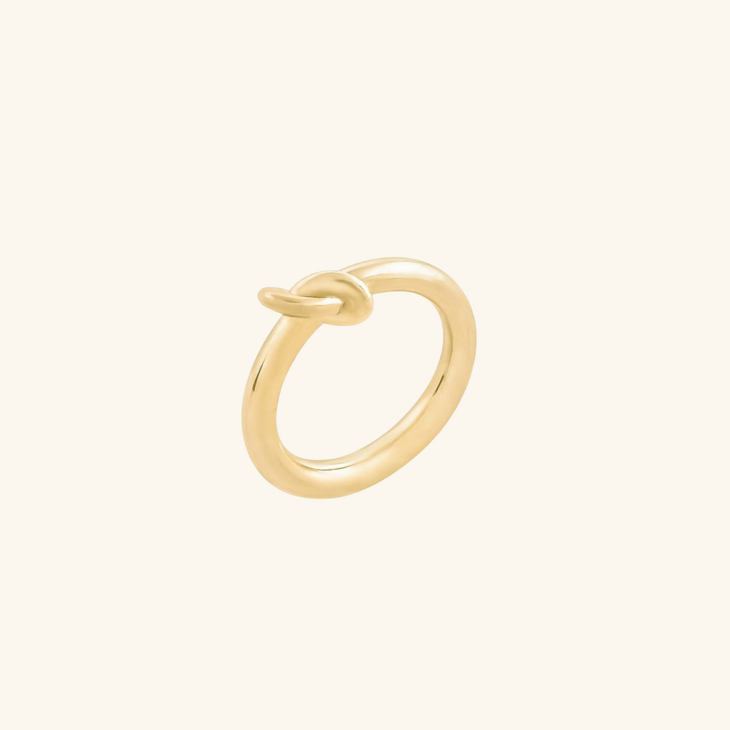 Miranda Knot Ring, Handcrafted in 925 Sterling Silver