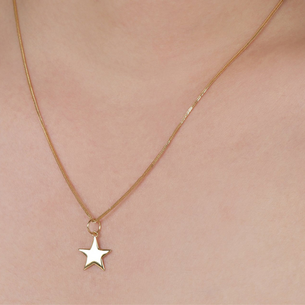 Star Charm Pendant,Handcrafted in 925 Sterling Silver