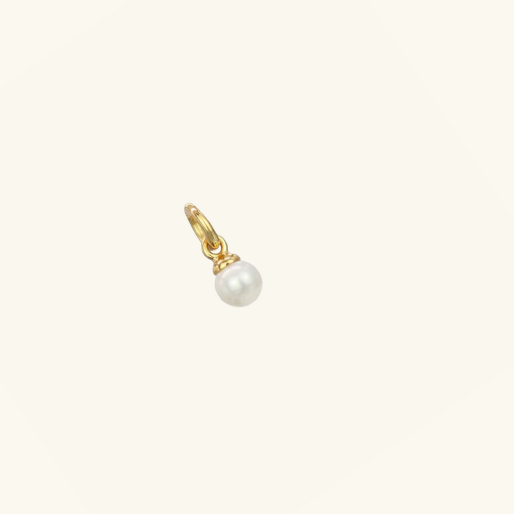 Pearl Charm, Handcrafted in 925 sterling silver
