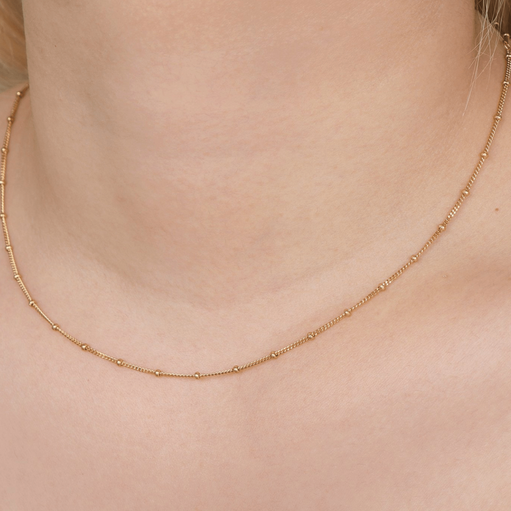 Bubble Chain Necklace, Handcrafted in 925 sterling silver