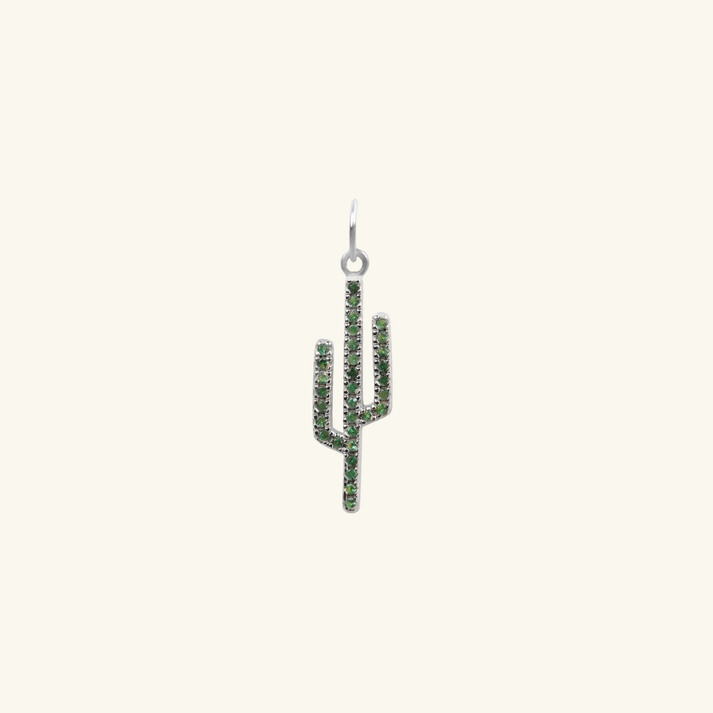 Cactus Pendant Sterling Silver, Handcrafted in 925 sterling silver