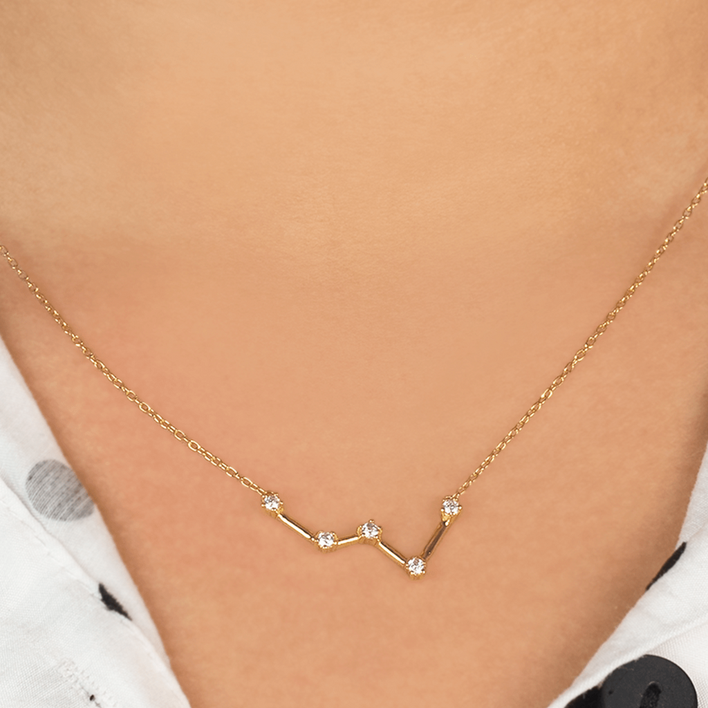 Cassiopeia Necklace, Handcrafted in 925 sterling silver