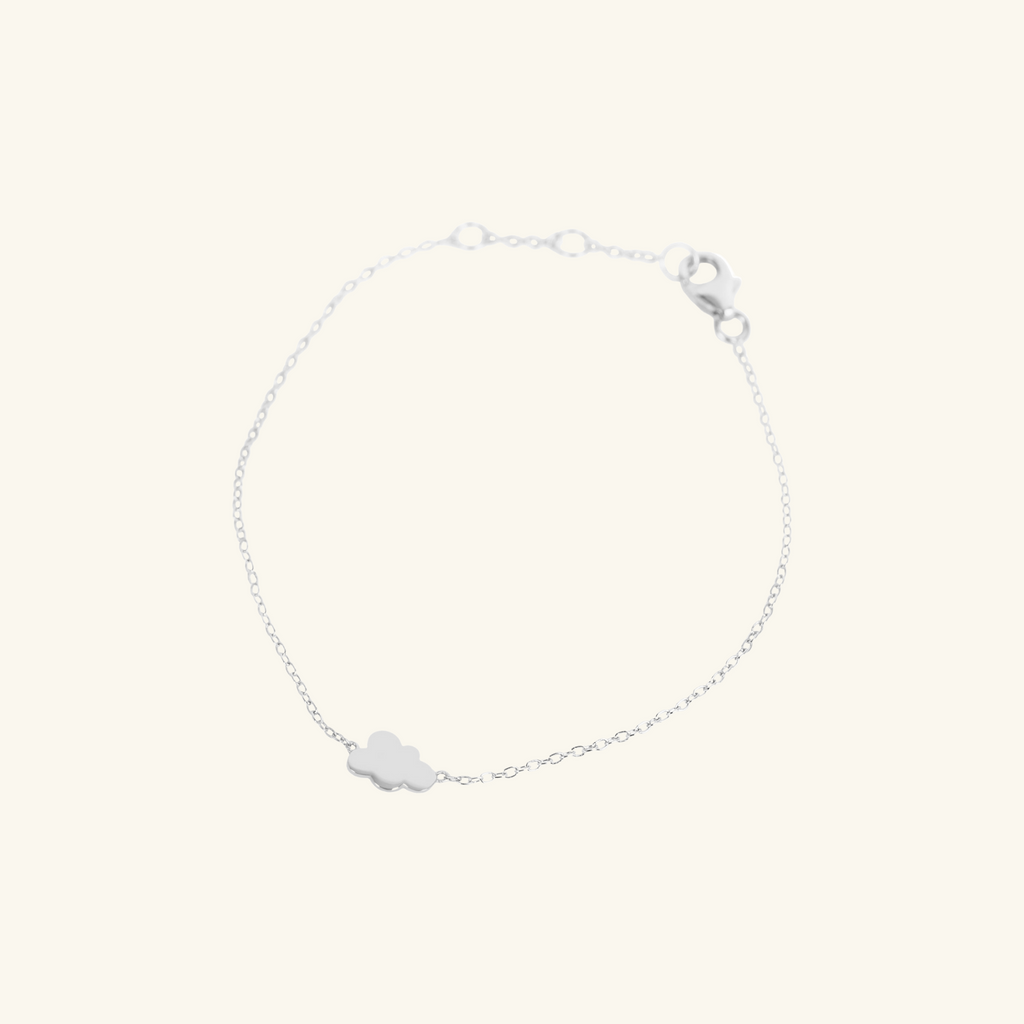 Cloud Bracelet Sterling Silver, Handcrafted in 925 sterling silver