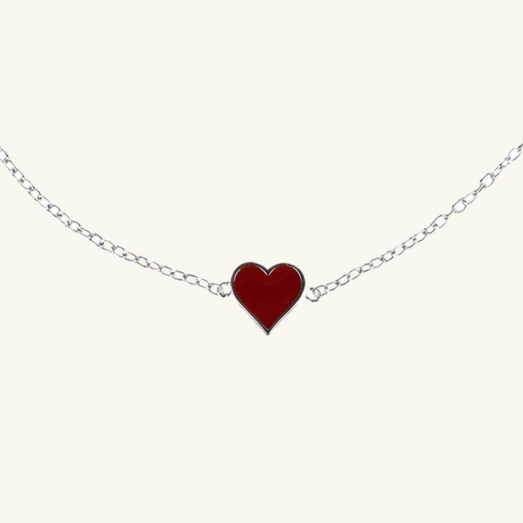 Corazon Heart Bracelet Sterling Silver, Handcrafted in 925 sterling silver