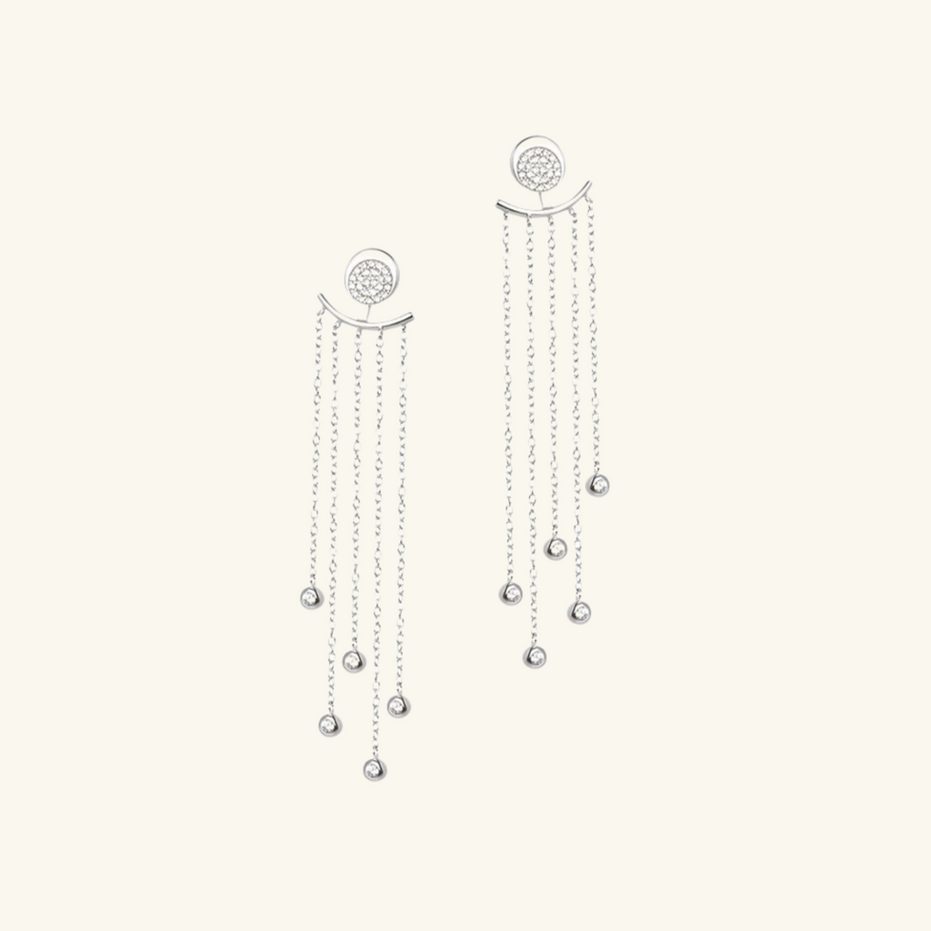 Crescent Moon Drops, Handcrafted in 925 sterling silver