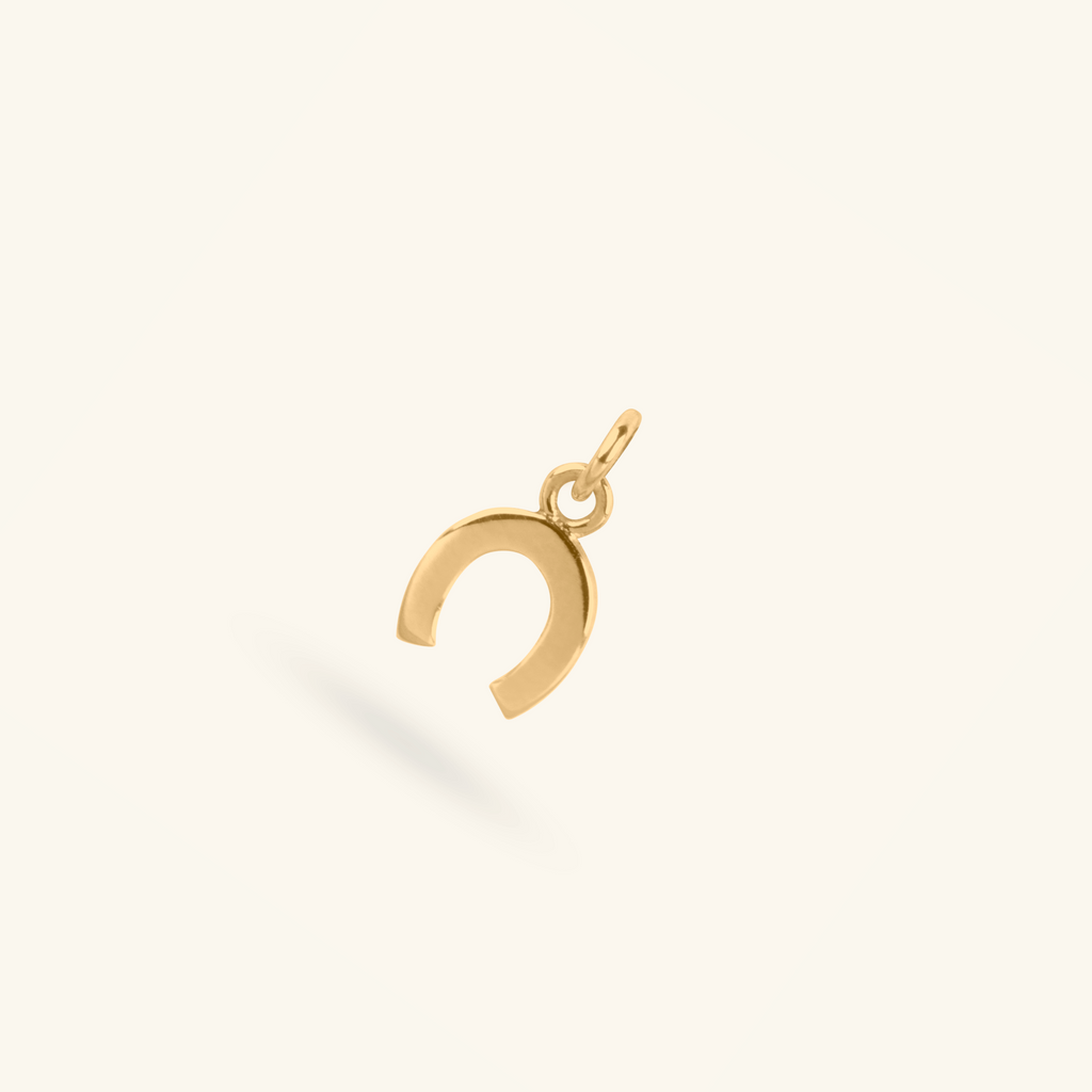 Horseshoe Charm, Handcrafted in 925 sterling silver