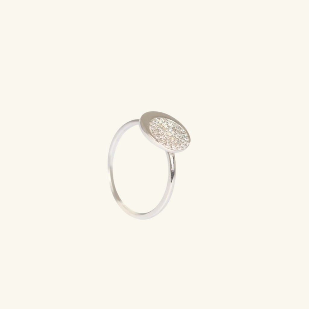 Crescent Moon Ring Sterling Silver, Handcrafted in 925 sterling silver
