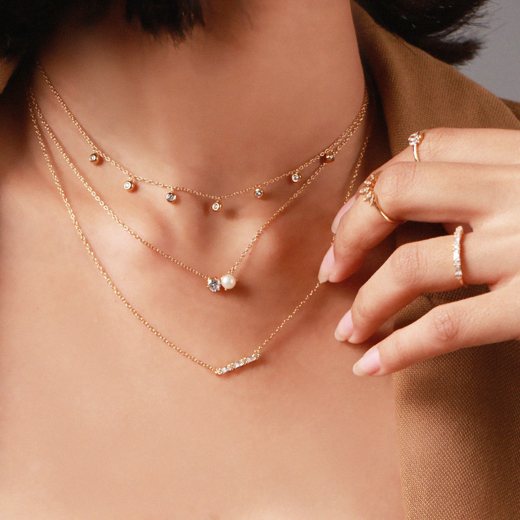 Dash Line Bundle, Handcrafted in 925 sterling silver