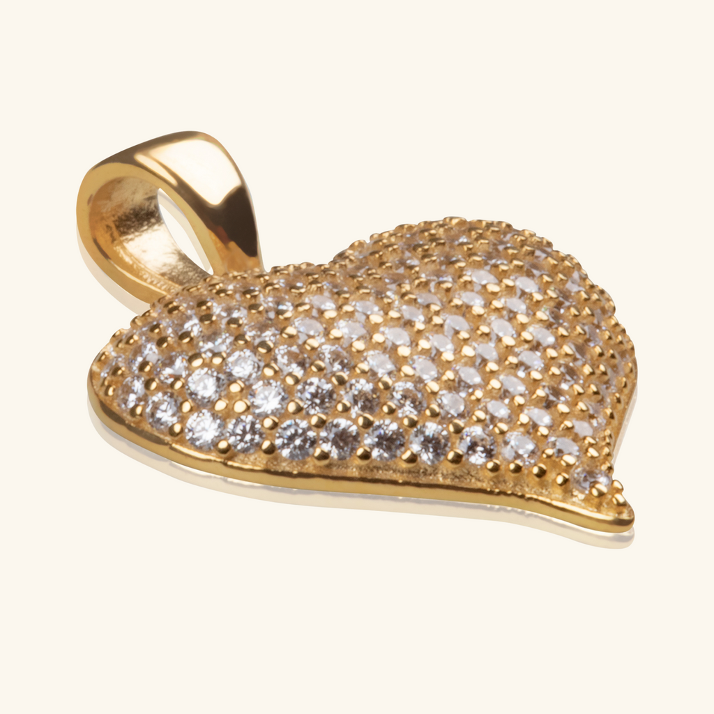 Isla Heart Pendant, Made in 18k solid gold