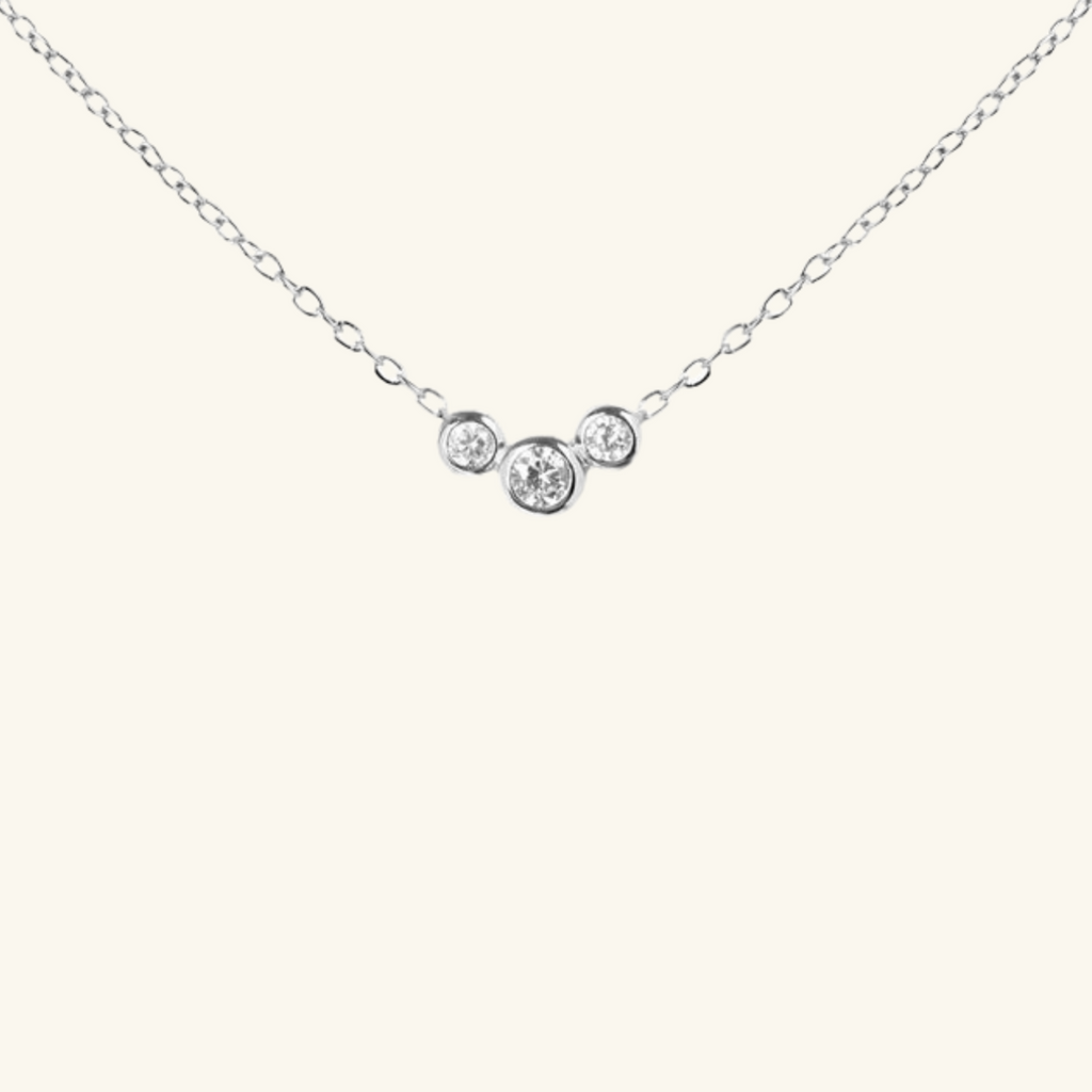 Sarah Necklace, Handcrafted in 925 Sterling Silver