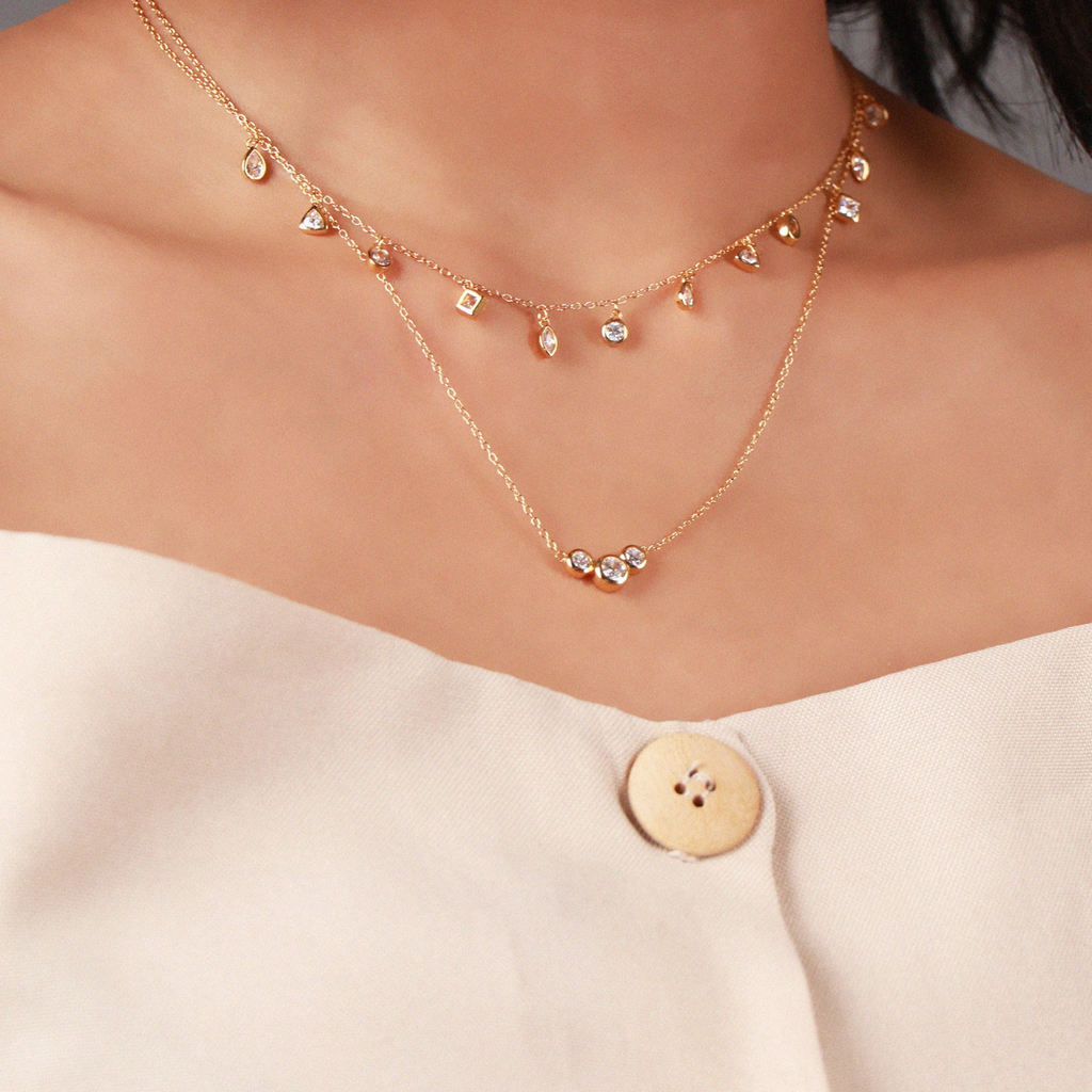 Sarah Necklace, Handcrafted in 925 Sterling Silver