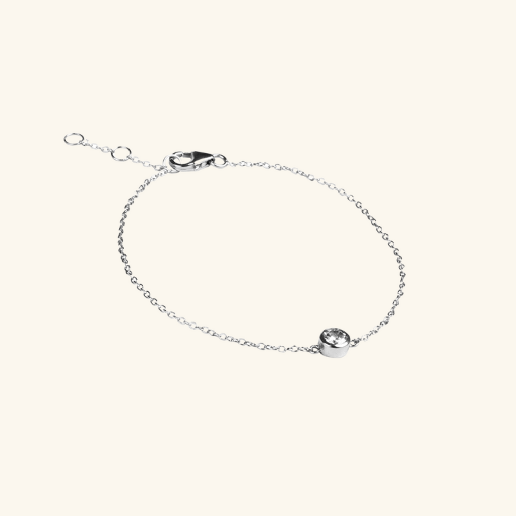 Solo Bezel Bracelet Sterling Silver,Handcrafted Sterling Silver