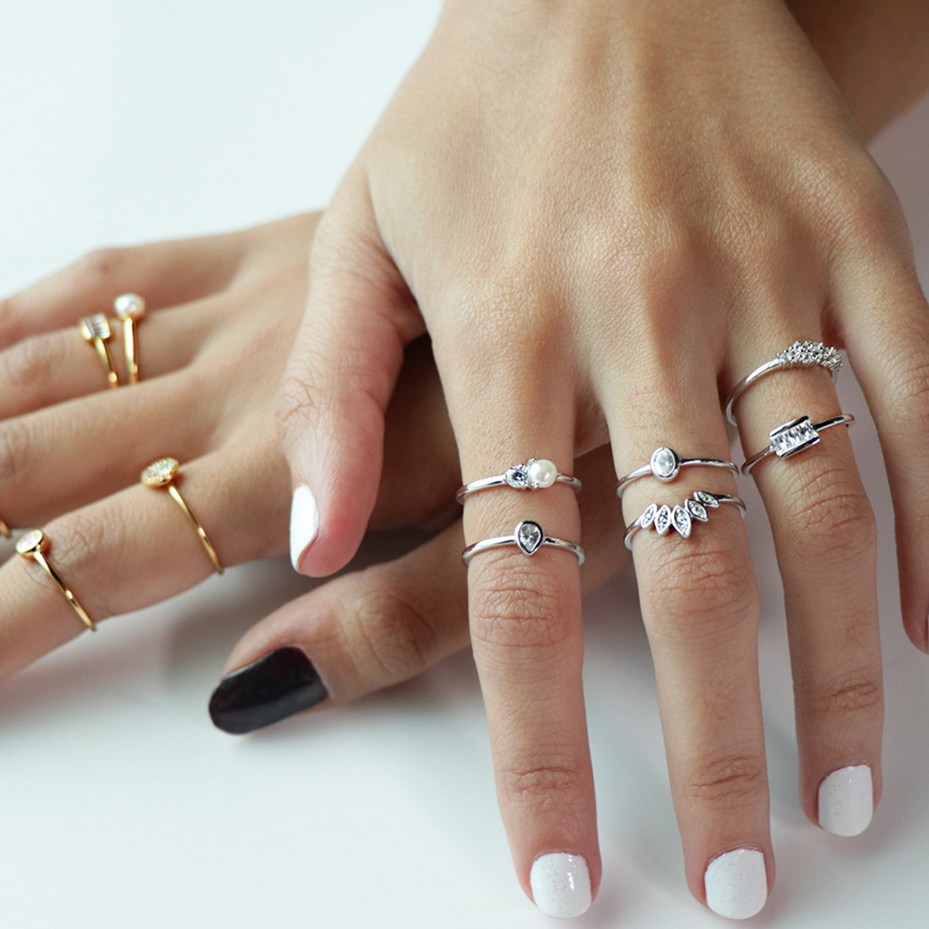 Square Bar Ring Sterling Silver.Handcrafted in 925 Sterling Silver