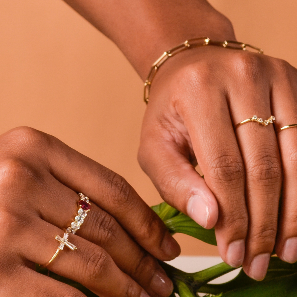 Wishbone Ring Made in 14k gold