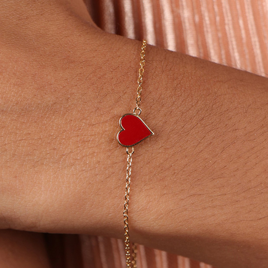 Corazon Heart Bracelet Sterling Silver, Handcrafted in 925 sterling silver