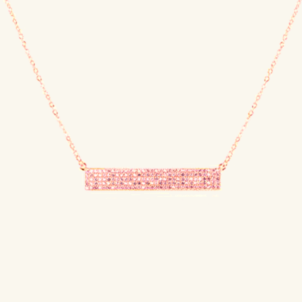 Anastasia Necklace Rose Gold Vermeil, Handcrafted in 925 sterling silver