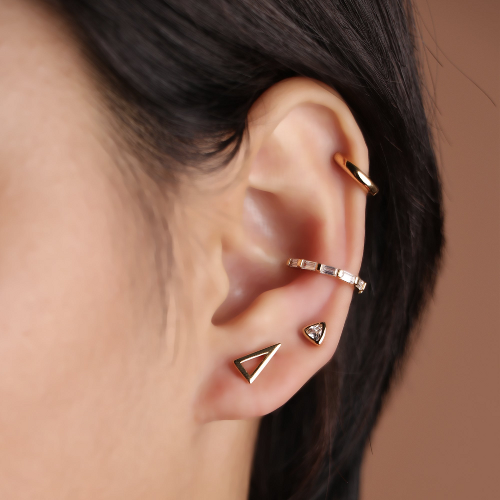 Pizza Studs, Handcrafted in 925 sterling silver