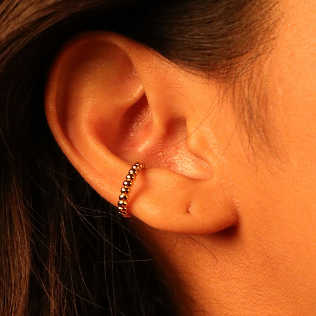 Beaded Cuff, Handcrafted in 925 sterling silver