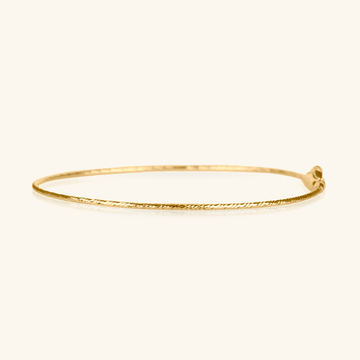 Thin Flexi Bangle,Made in 14k solid gold