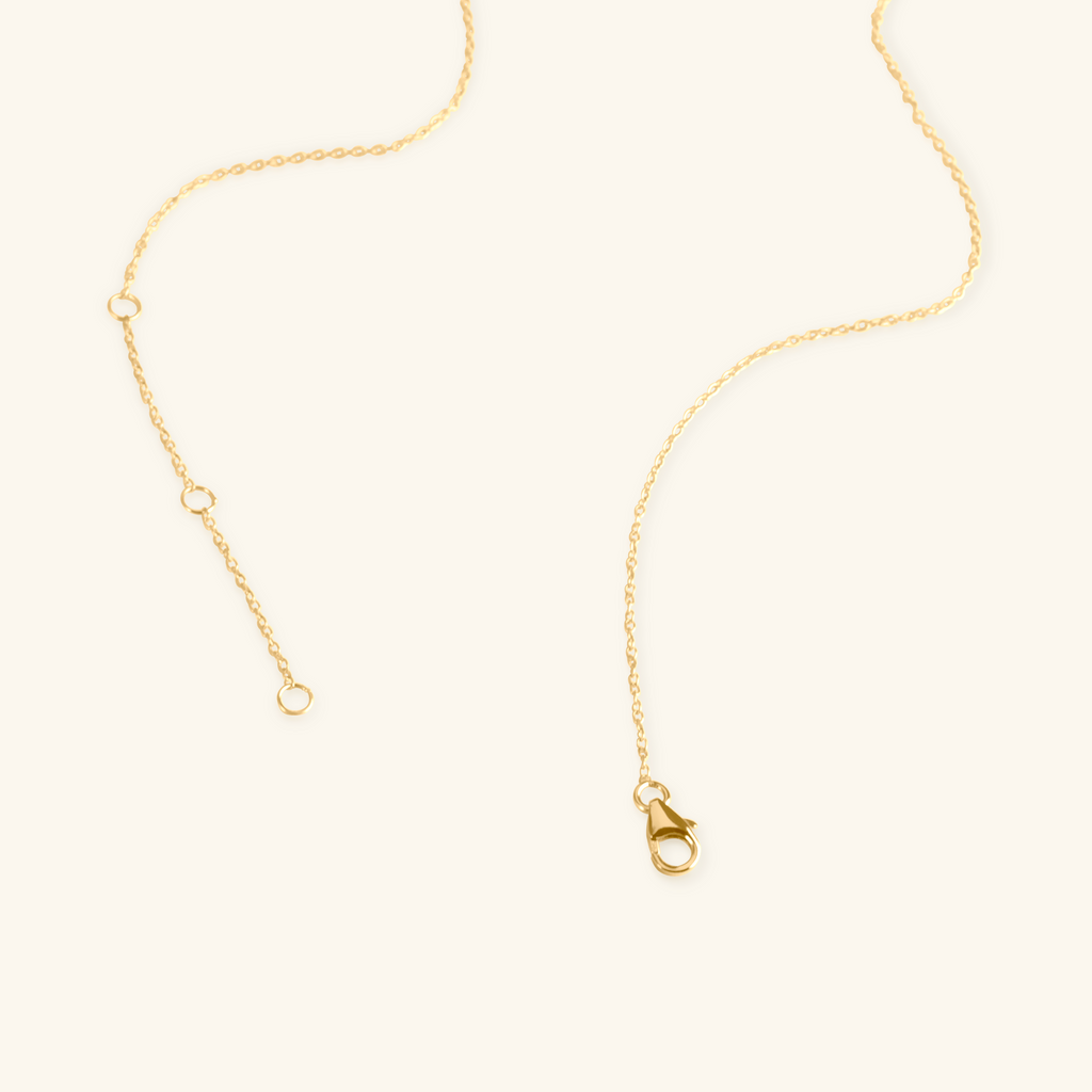 Close-up of lobster clasp on Bar Enamel  Necklace – Foundry