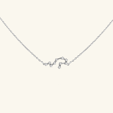 Sterling Silver Constellation Neclkace, front view – Foundry Jewelry