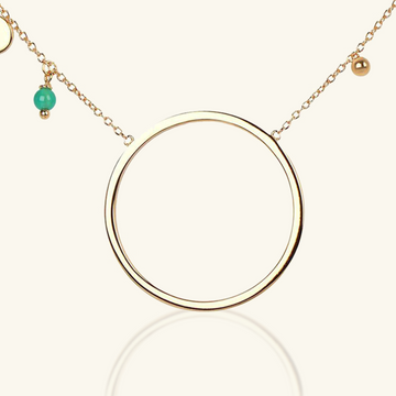 Gold Vermeil Daiane Necklace  front view – Foundry Jewelry