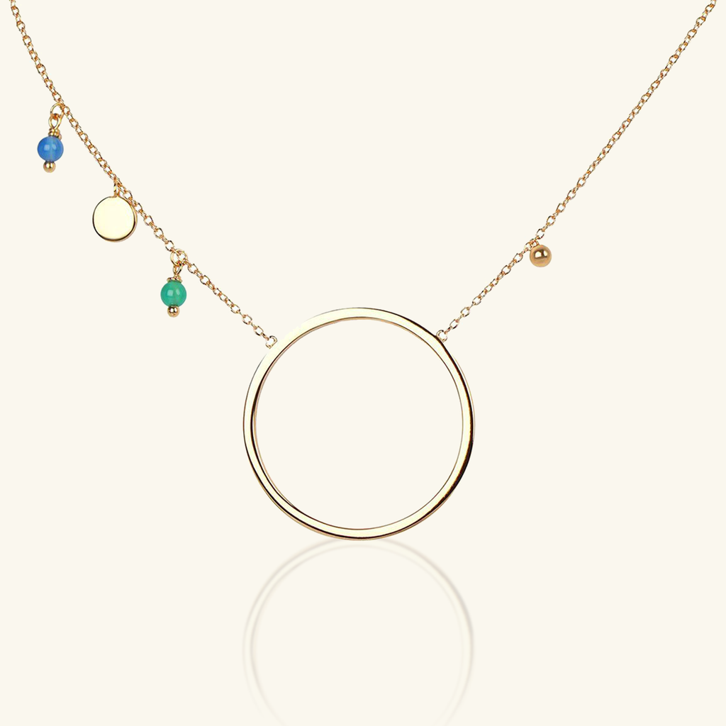 Gold Vermeil Daiane Necklace  front view – Foundry Jewelry