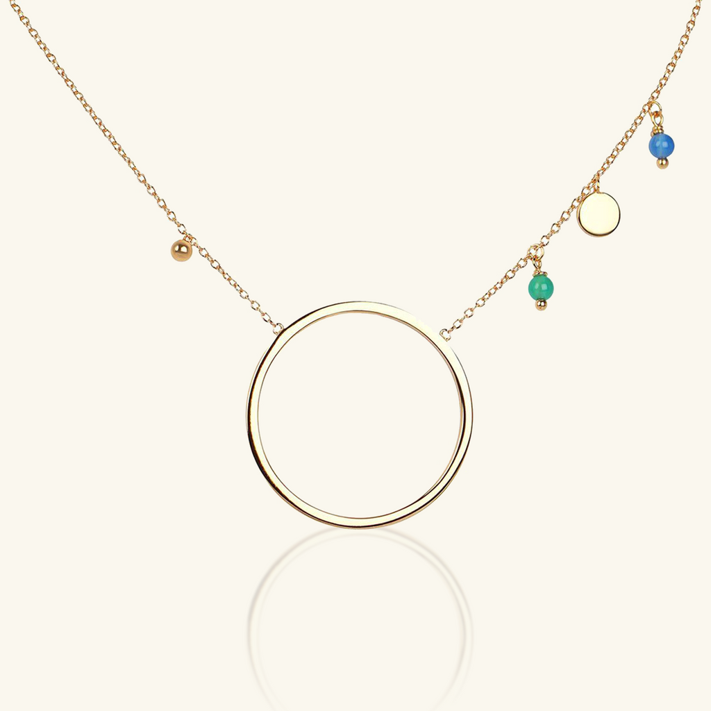 Gold Vermeil Daiane Necklace  front view – Foundry Jewelry